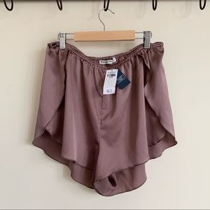 Abercrombie Satin Wrap Sleep Shorts Originally $35